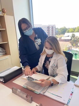 Jennifer Smith, MSN, RN, the lead electrophysiology nurse navigator and program coordinator for the Atrial Fibrillation Center of Excellence and her nurse manager