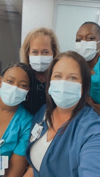 Jennifer Smith, MSN, RN, the lead electrophysiology nurse navigator and program coordinator for the Atrial Fibrillation Center of Excellence and teammates