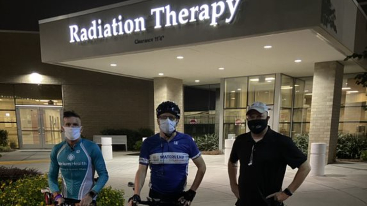 Beginning Friday, August 21 and ending Saturday, August 22, three Atrium Health teammates rode 240 miles in honor of the Levine Cancer Institute – as well as people who have been affected by cancer and the healthcare workers who care for them. 