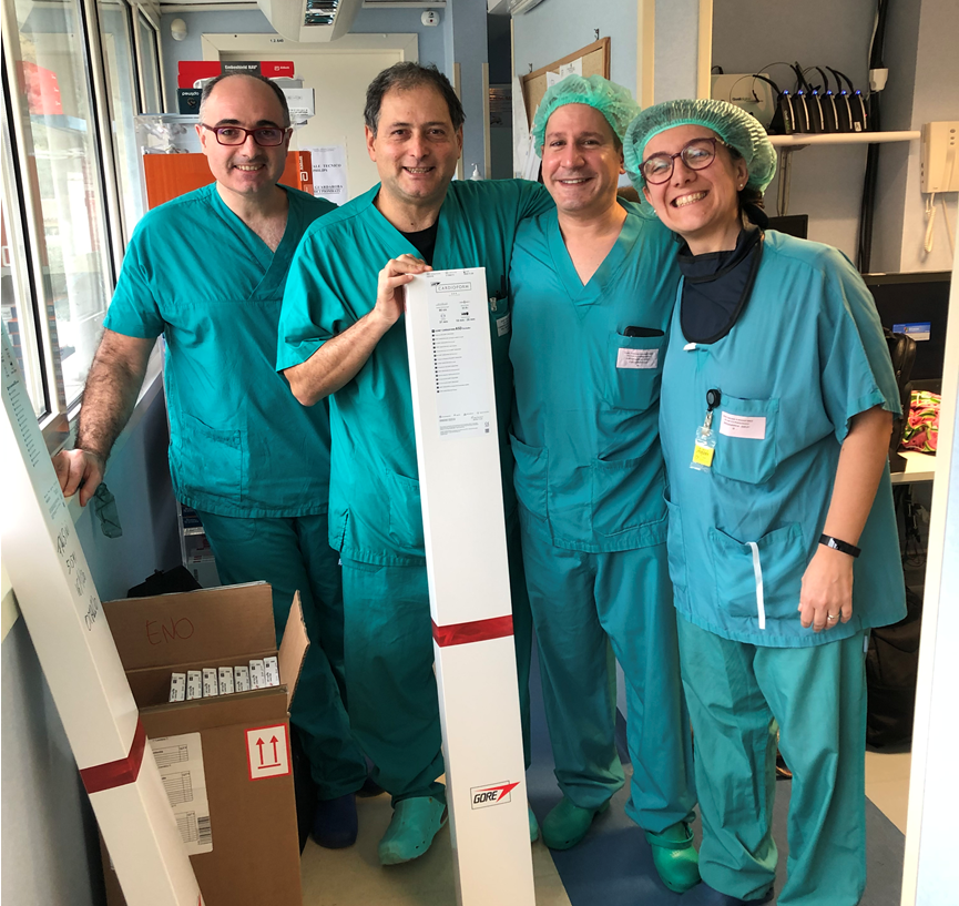 Dr. Paolillo recently returned from a week in Euope, where he trained doctors in the UK, Germany and Italy on how to use the new ASD occluder implants.