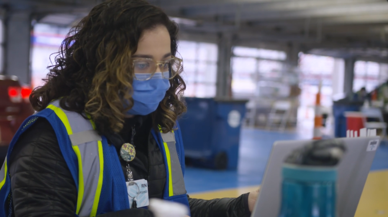 Teammates working in COVID-19 units jump at the chance to volunteer to help with mass vaccination events in the hopes of ending the pandemic.