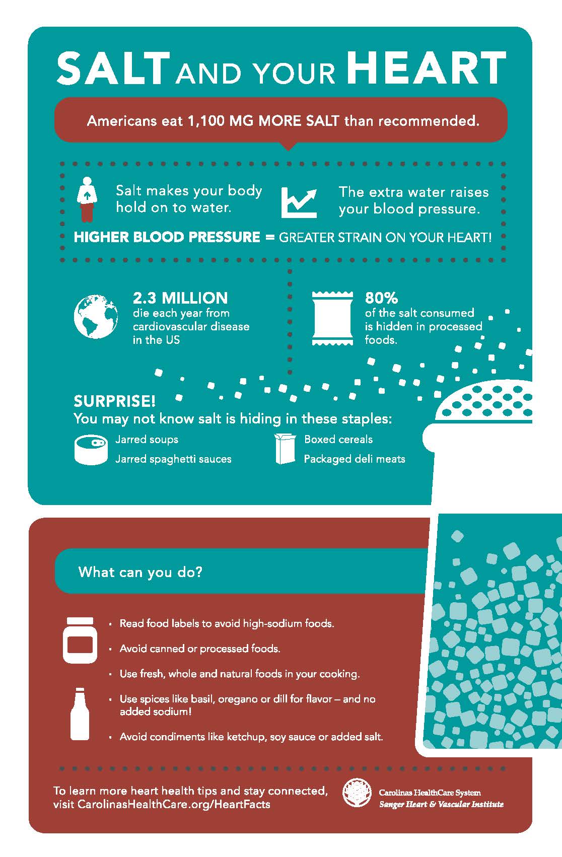 Daily Dose infographic salt and your heart