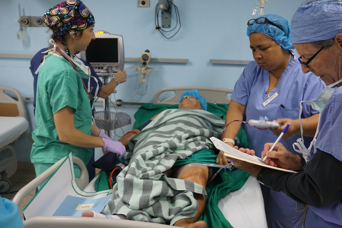 In addition to performing surgeries, the Operation Walk Carolinas team also took the time to teach Cuban nurses and doctors. 
