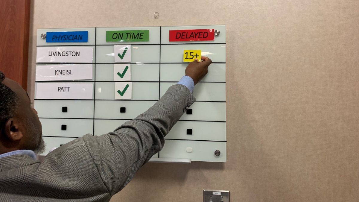 Daily Dose - How a Wait Time Whiteboard Is Boosting Patient Satisfaction at  Levine Cancer Institute