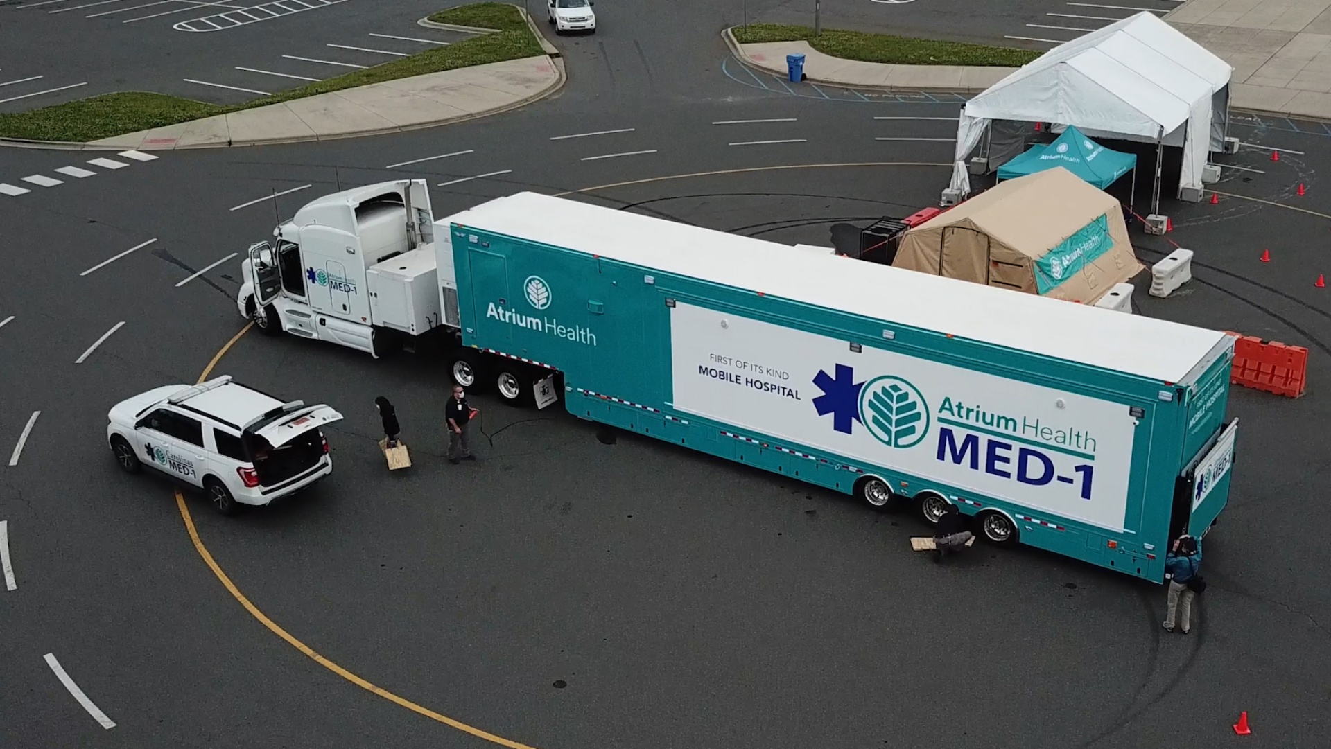 New, one-of-a-kind MED-1 mobile hospital gets its first deployment at Charlotte Motor Speedway for Coca-Cola 600
