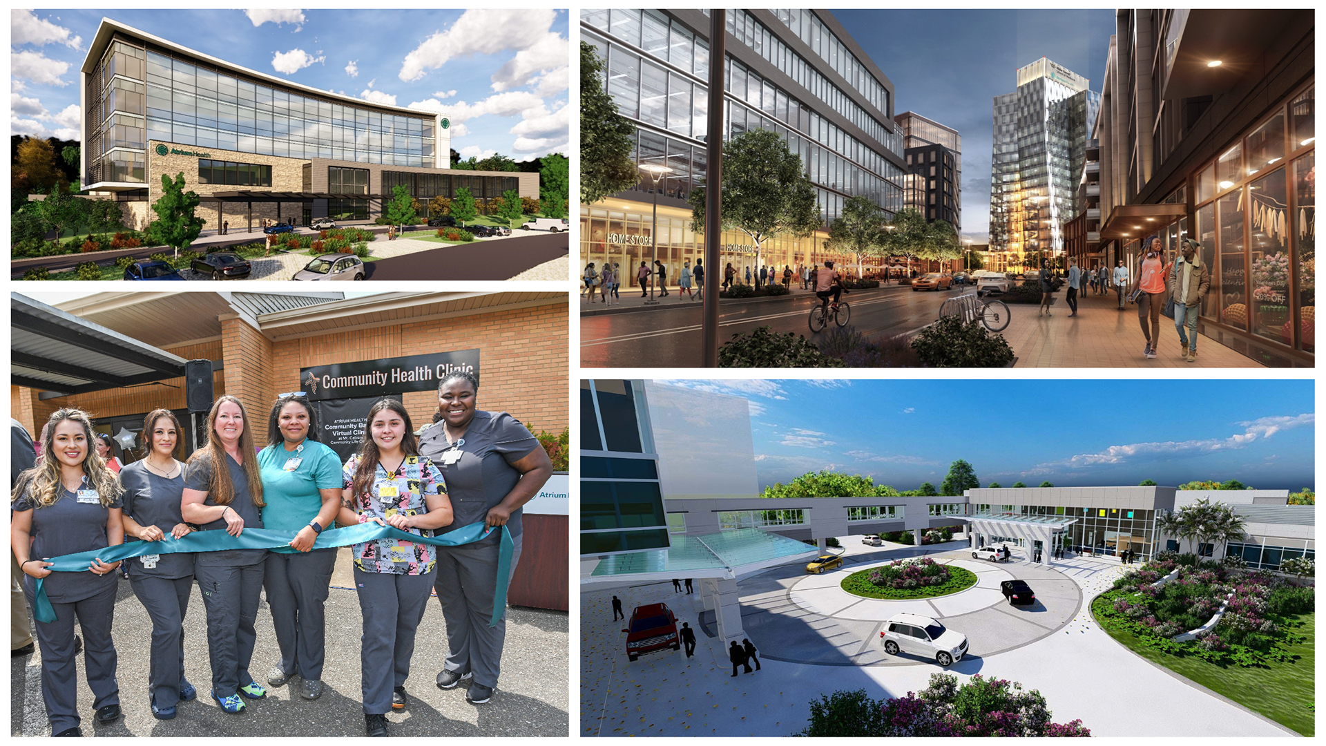 Collage of moments from Atrium Health