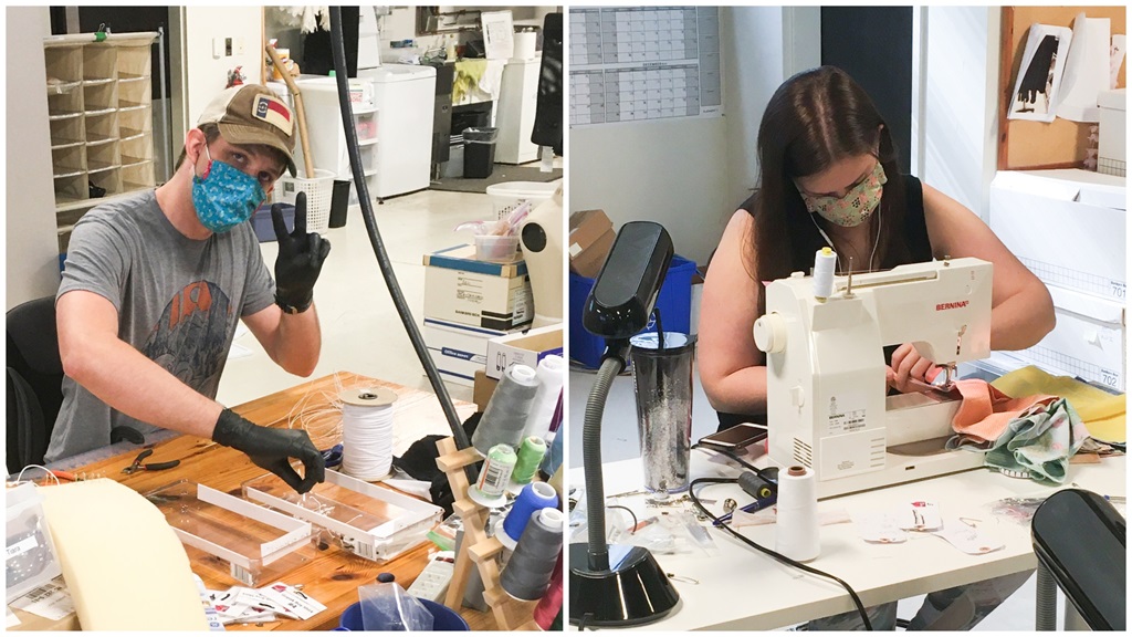 Charlotte Ballet makes homemade masks to donate to Atrium Health facilities