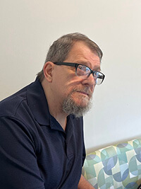 A person in a medical room.