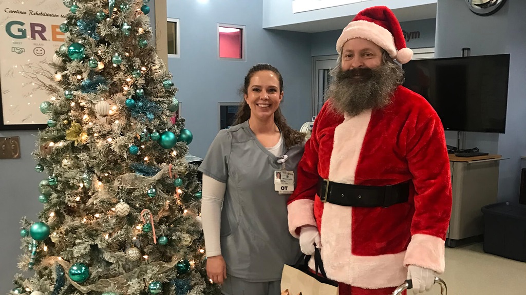 Stroke Can’t Stop Santa: Patient Delivers Holiday Cheer at Atrium Health