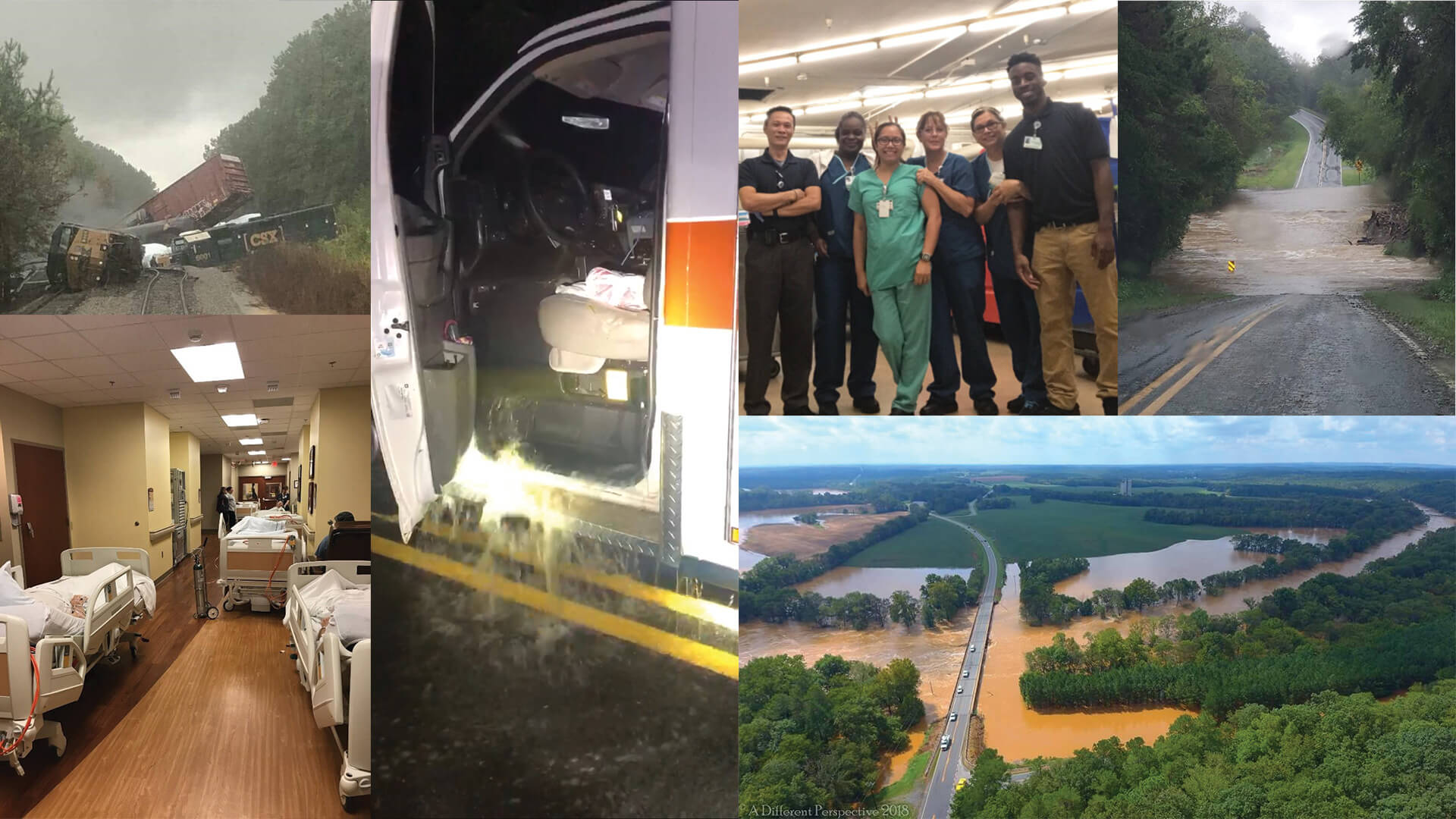 An ambulance consumed by rushing water. A train derailment. Dozens and dozens or road closings. The staffs of Carolinas HealthCare System Union and Carolinas HealthCare System Anson endured everything Hurricane Florence could throw at them. But their commitment to care for both patients, their communities and their teammates never wavered. 
