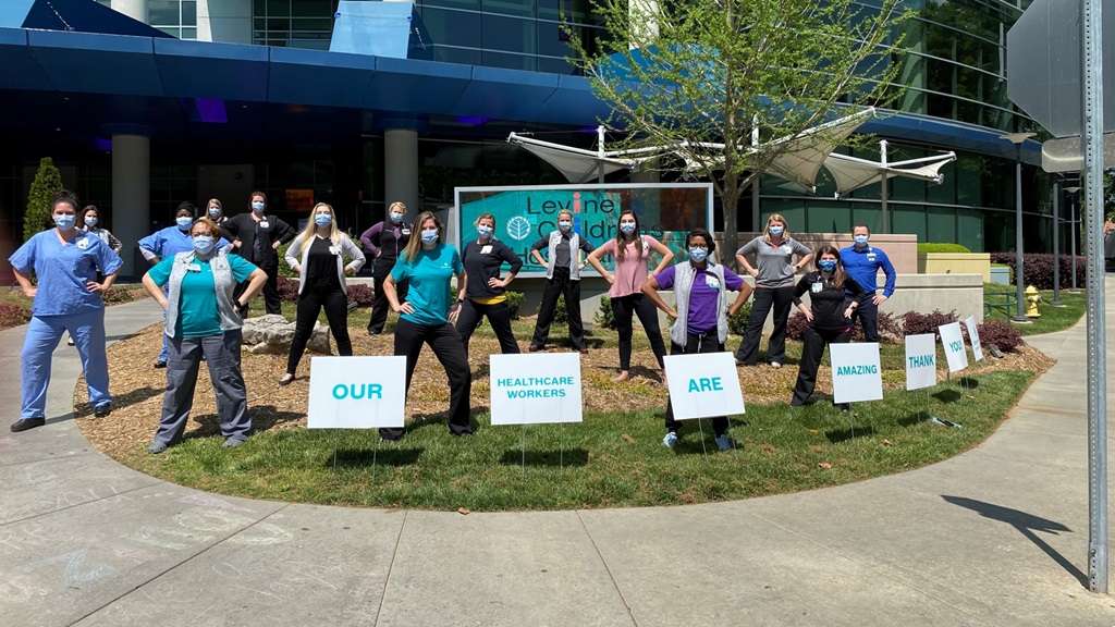 Levine Children's Hospital teammates share TikTok to keep spirits up during the coronavirus pandemic