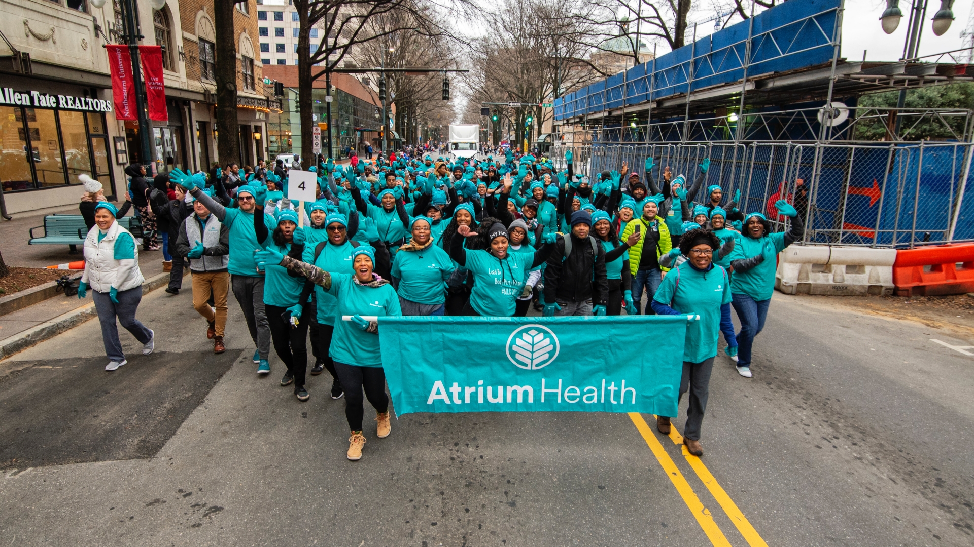 Atrium Health teammates march in Martin Luther King Jr. parade