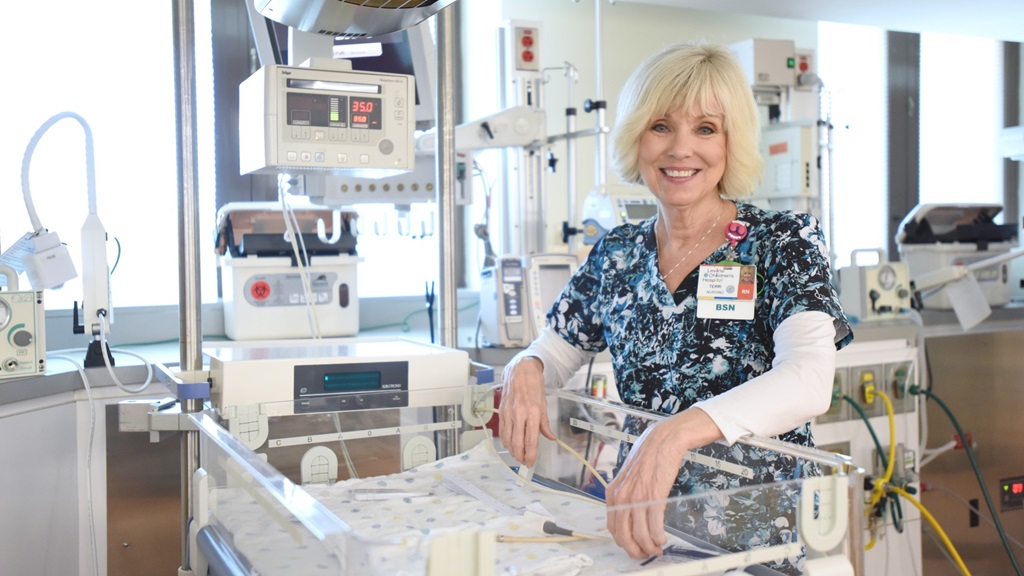 Terri Richards, BSN, RN, at Atrium Health's Levine Children's Hospital, has spent more than 40 years as a nurse. "It's not been a career, it's a calling for me," Richards says. 