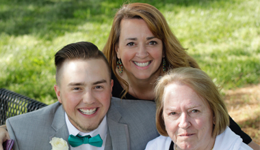Julia and mom and son thumb