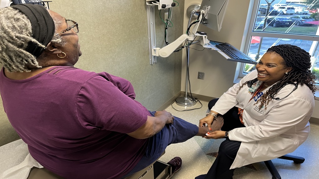 woman in doctor office