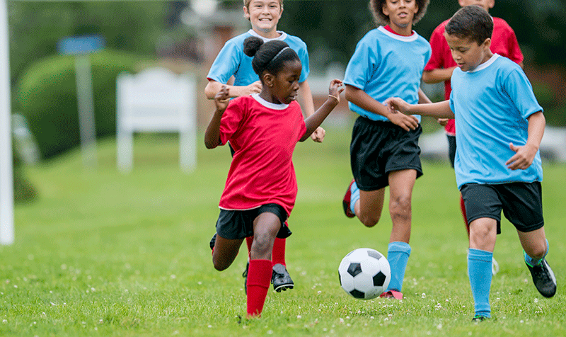 Kids Playing Soccer