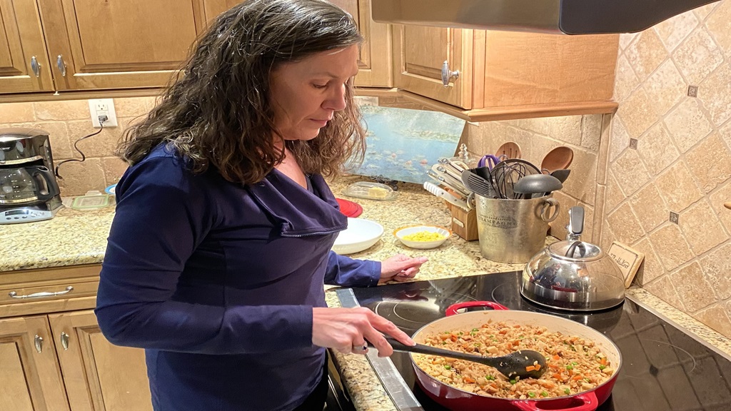 woman cooking