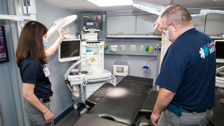 New, one-of-a-kind MED-1 mobile hospital gets its first deployment at Charlotte Motor Speedway for Coca-Cola 600