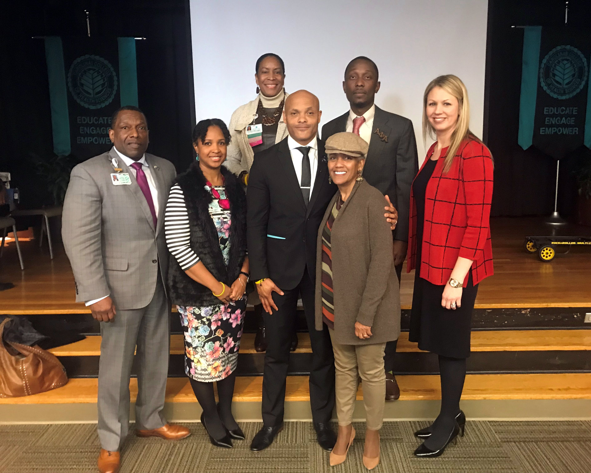 Atrium Health's Carolinas College of Health Sciences hosted its 14th Annual Martin Luther King Jr. Luncheon on Jan. 21, 2019, featuring Toussaint Romain, a civil rights activist and community organizer in Charlotte, who challenged the audience to not only think but to act . 