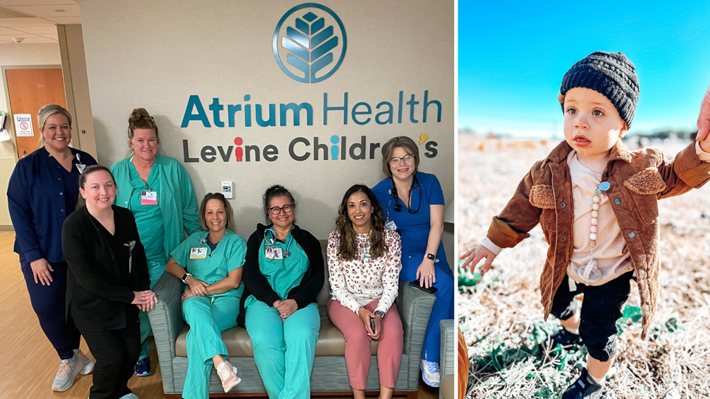 Toddler Gets Levine Children’s Care Close to Home at Atrium Health Union  