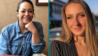 Associate Degree Nursing alumni Tara Igbanol and Katherine Parsons