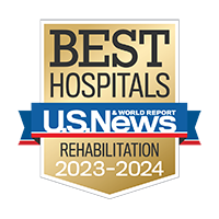 U.S.News and World Report: ranked with Best Hospitals for Rehabilitation in 2023 and 2024.