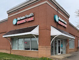 The exterior of Atrium Health Urgent Care Huntersville.