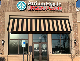The exterior of Atrium Health Urgent Care RedStone.